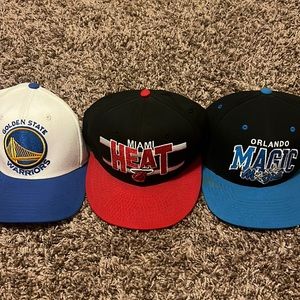 3 Hat Bundle NBA SnapBack Hats